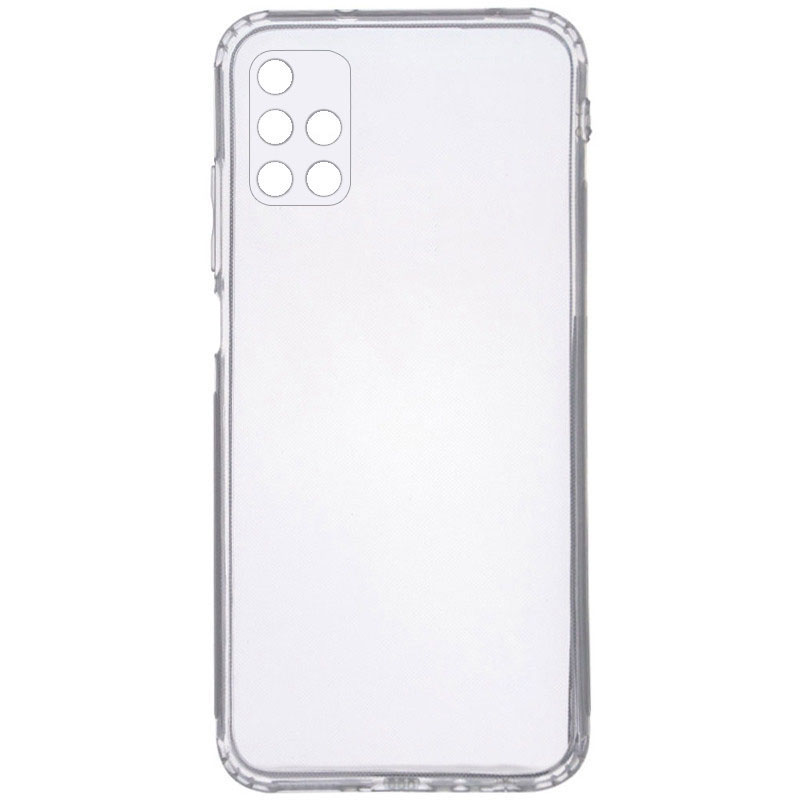 TPU чехол GETMAN Clear 1,0 mm для Samsung Galaxy M51 (Бесцветный (прозрачный))