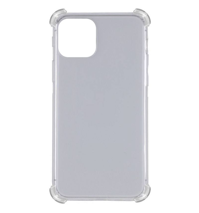 TPU чехол GETMAN Ease logo усиленные углы для Apple iPhone 12 Pro / 12 (6.1") (Серый (прозрачный))