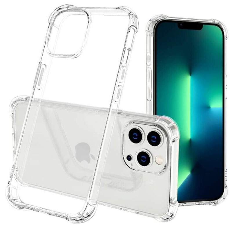 TPU чохол GETMAN Ease logo посилені кути для Apple iPhone 13 Pro Max (6.7") (Безбарвний (прозорий))