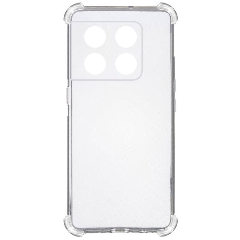 TPU чехол GETMAN Ease logo усиленные углы для OnePlus 10T (Бесцветный (прозрачный))