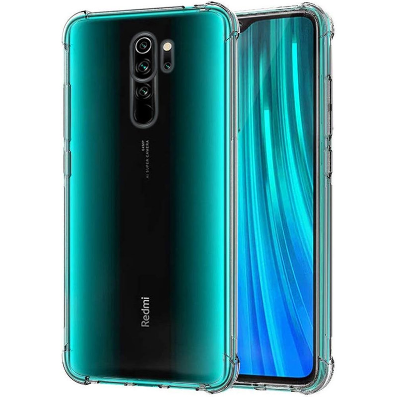 TPU чохол GETMAN Ease logo посилені кути Full Camera для Xiaomi Redmi 9 (Безбарвний (прозорий))