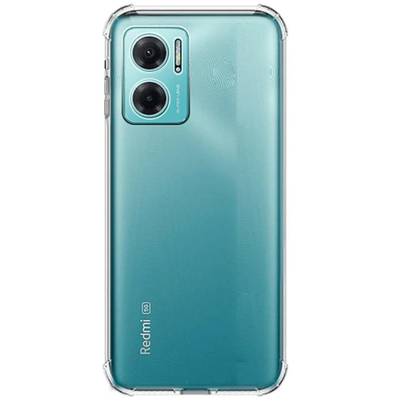 TPU чохол GETMAN Ease logo посилені кути Full Camera для Xiaomi Redmi Note 11E (Безбарвний (прозорий))