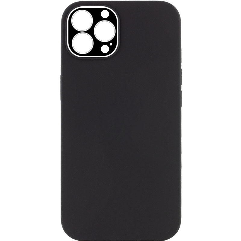 TPU чохол Glass Camera для Apple iPhone 12 Pro (Чорний)