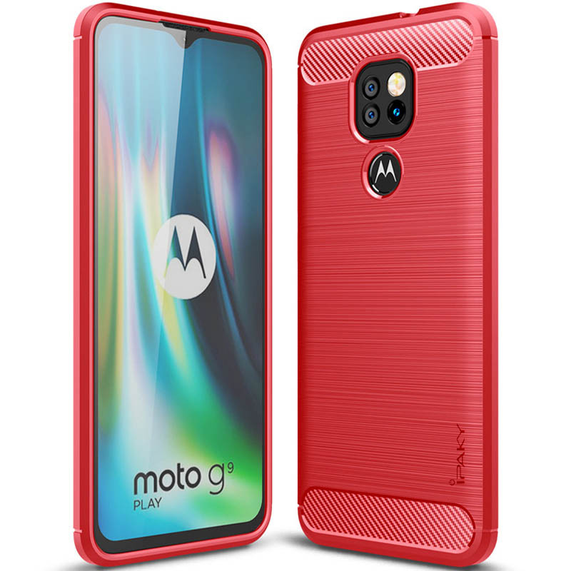 TPU чехол iPaky Slim Series для Motorola Moto G9 Play (Красный)