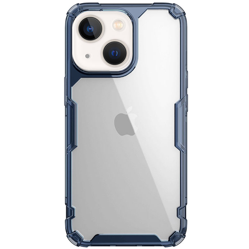 TPU чехол Nillkin Nature Pro Series для Apple iPhone 14 (6.1") (Синий (прозрачный))