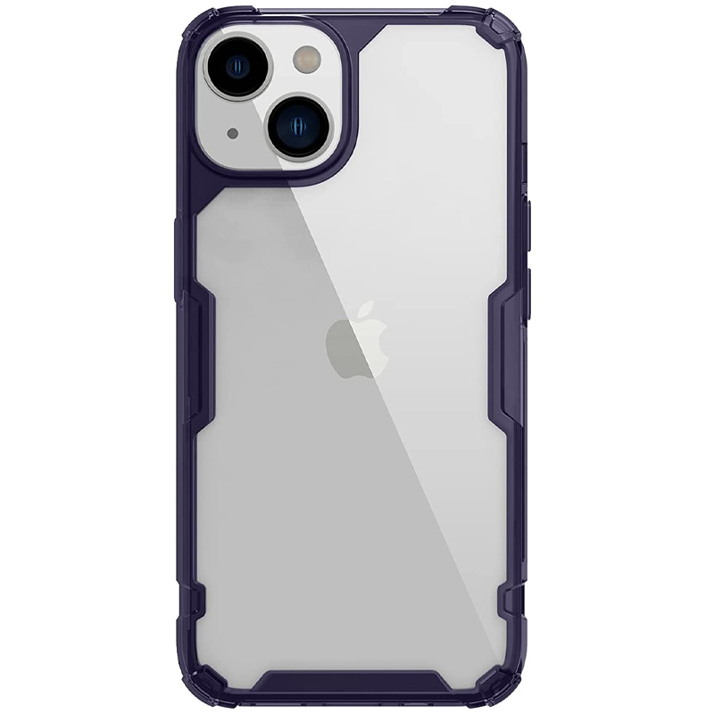 TPU чехол Nillkin Nature Pro Series для Apple iPhone 14 (6.1") (Темно-фиолетовый (прозрачный))