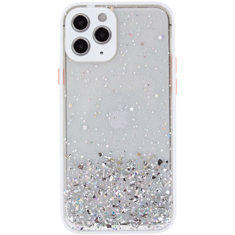 TPU чехол Spangle star с защитой камеры для Apple iPhone 11 Pro (5.8") (Белый)