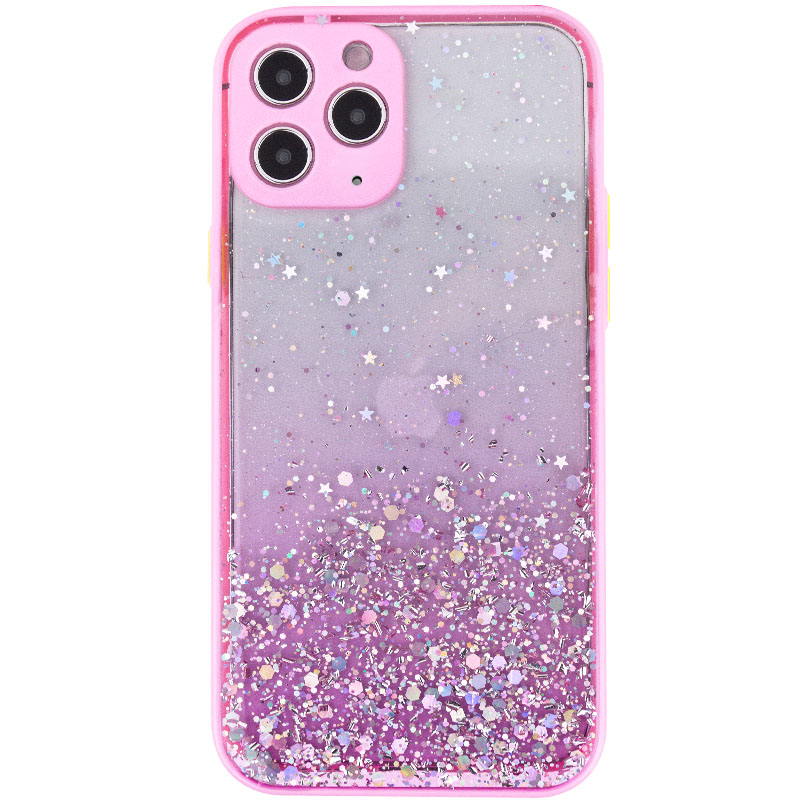 TPU чохол Spangle star з захистом камери для Apple iPhone 11 Pro (5.8") (Рожевий)