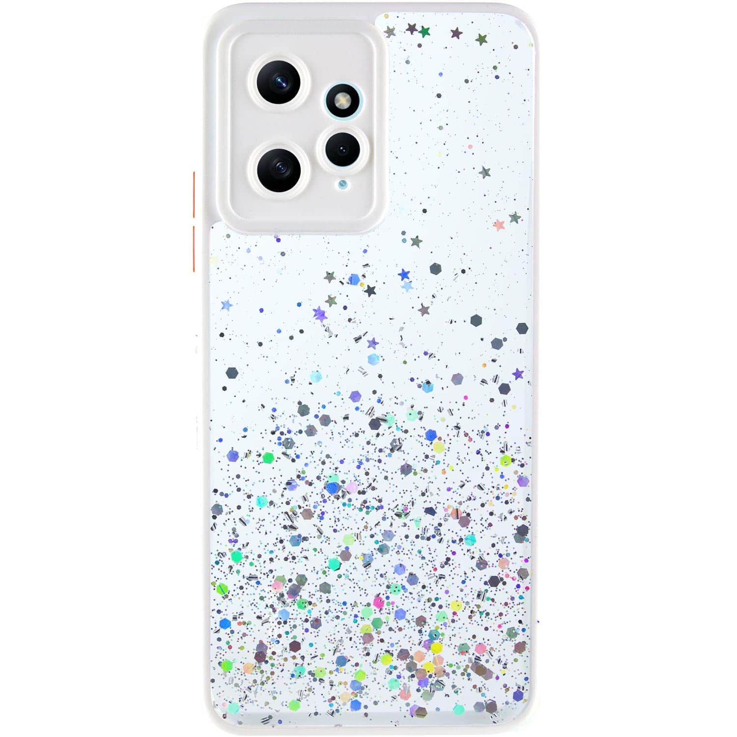 TPU чехол Spangle star с защитой камеры для Xiaomi Redmi Note 12 4G (Белый)