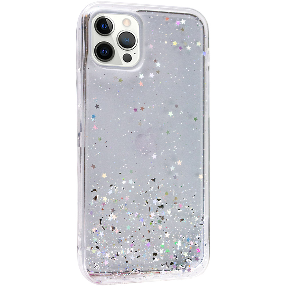TPU чохол Star Glitter для Apple iPhone 12 Pro Max (Прозорий)
