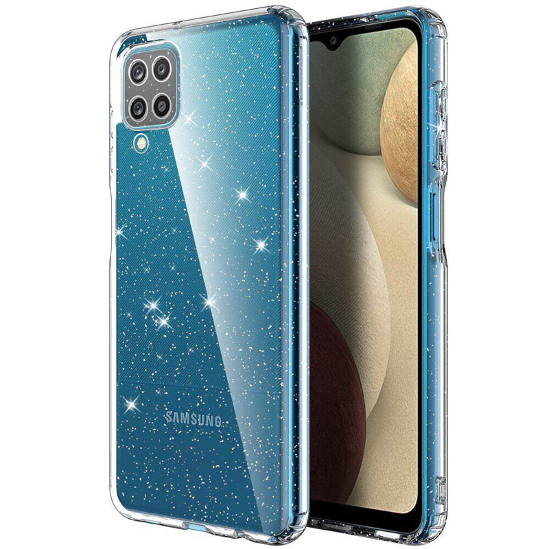 TPU чехол Twinkle с защитой камеры для Samsung Galaxy A12 (Clear)