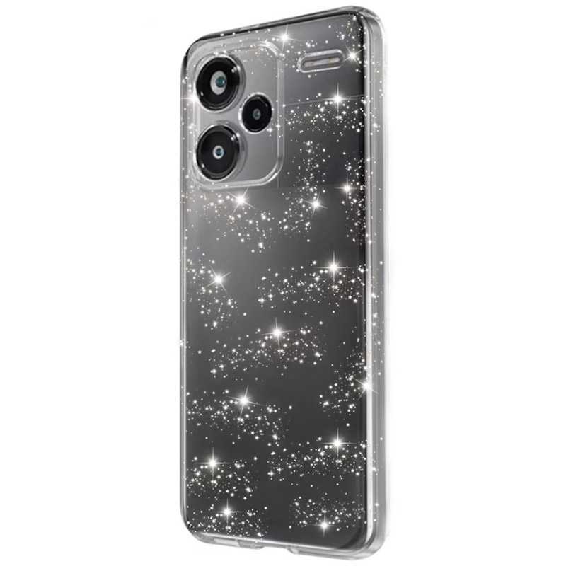 TPU чехол Twinkle с защитой камеры для Xiaomi Redmi Note 13 Pro+ (Clear)