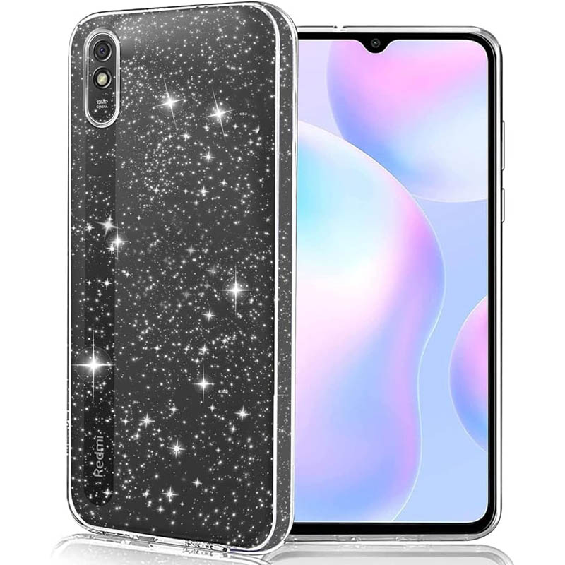 TPU чохол Twinkle з захистом камери для Xiaomi Redmi 9A (Clear)