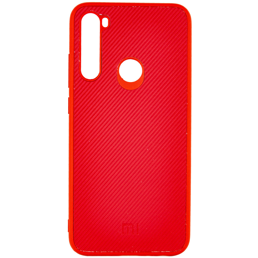 TPU чехол Fiber Logo для Xiaomi Redmi Note 8 / Note 8 2021 (Красный)