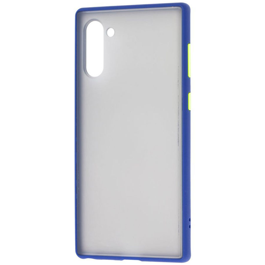 TPU+PC чехол LikGus Maxshield для Samsung Galaxy Note 10 (Синий)