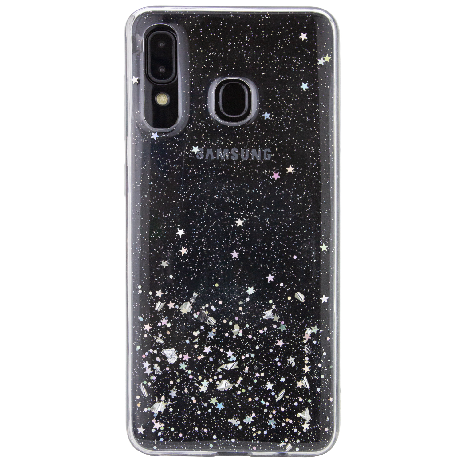 TPU чехол Star Glitter для Samsung Galaxy A20 / A30 (Прозрачный)