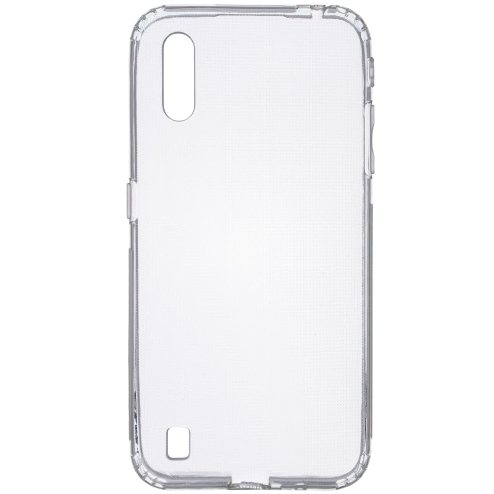 TPU чехол GETMAN Transparent 1,0 mm для Samsung Galaxy A01 (Бесцветный (прозрачный))