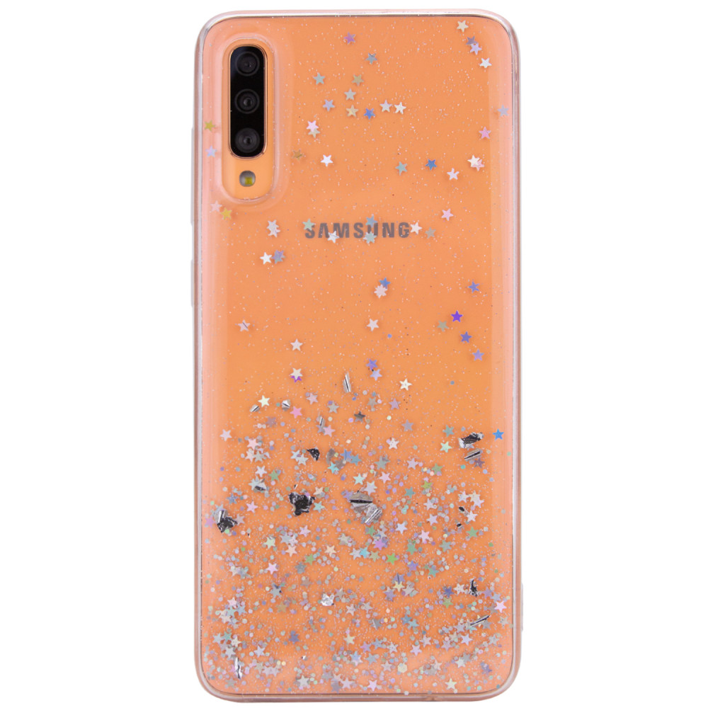 TPU чехол Star Glitter для Samsung Galaxy A70 (A705F) (Прозрачный)