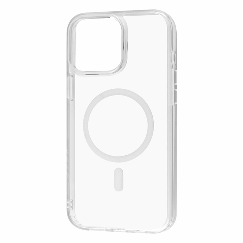 TPU+Acrylic чохол Fibra Crystal with MagSafe для Apple iPhone 15 (6.1") (Clear)