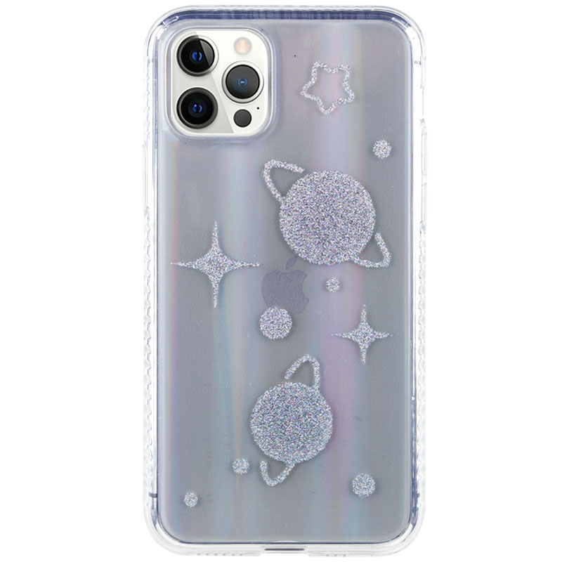 TPU+Glass чехол Aurora Space для Apple iPhone 12 Pro / 12 (6.1") (Планеты)