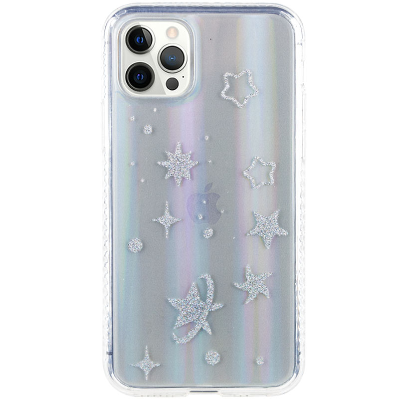 TPU+Glass чохол Aurora Space для Apple iPhone 12 Pro (6.1'') (Звезды)