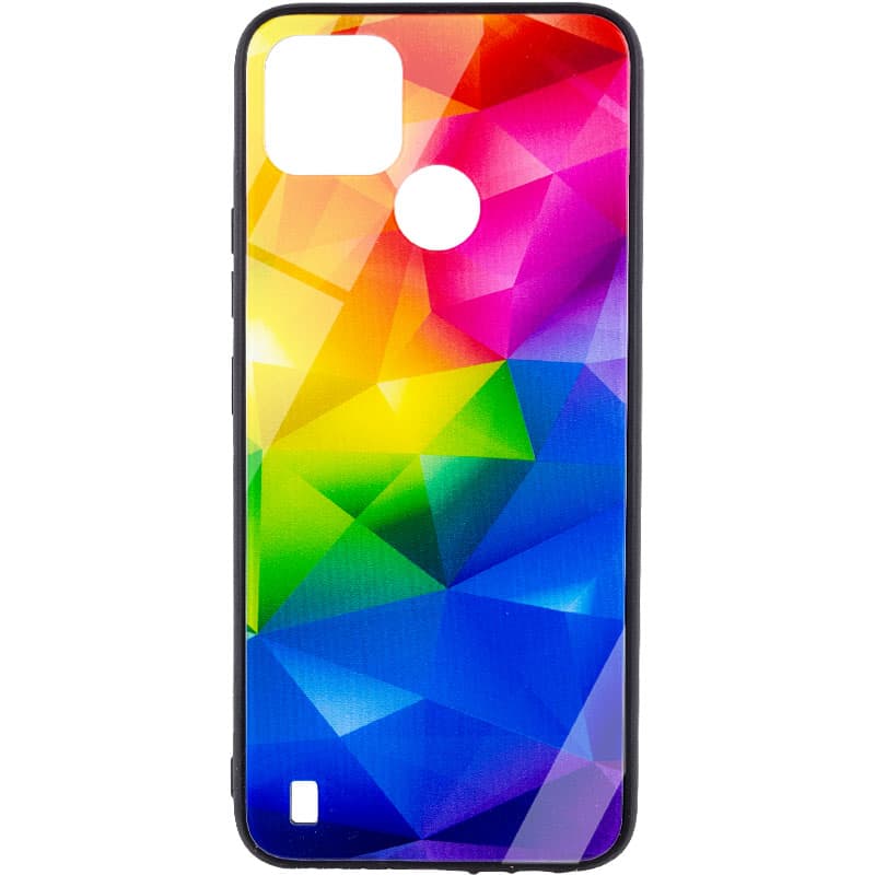 TPU+Glass чехол Diversity для Realme C21Y (Rainbow)