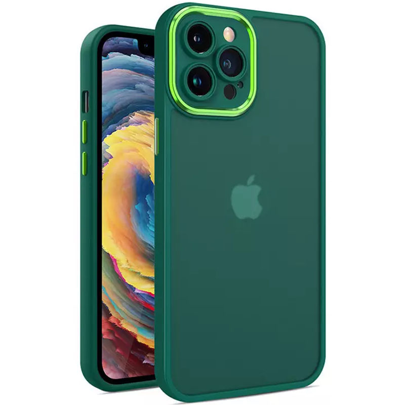 TPU+PC чохол Accent для Apple iPhone 14 Pro Max (6.7") (Green)