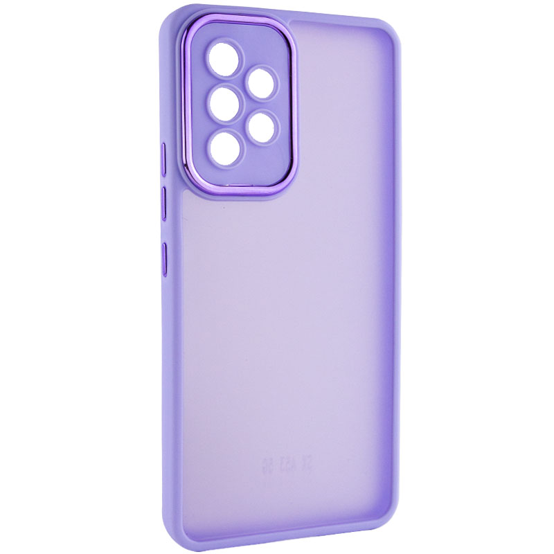 TPU+PC чохол Accent для Samsung Galaxy A52 (White / Purple)