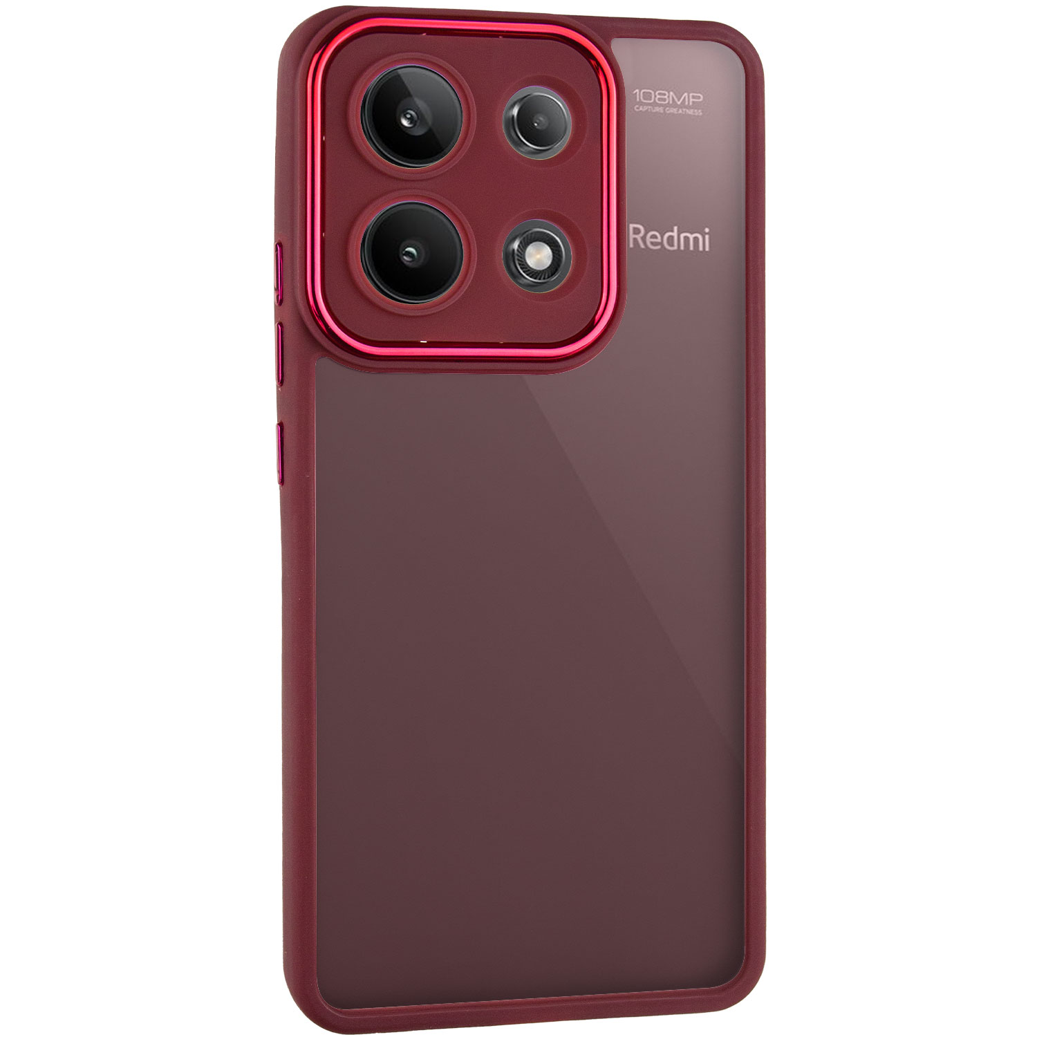 TPU+PC чехол Accent для Xiaomi Redmi Note 13 4G (Magenta)