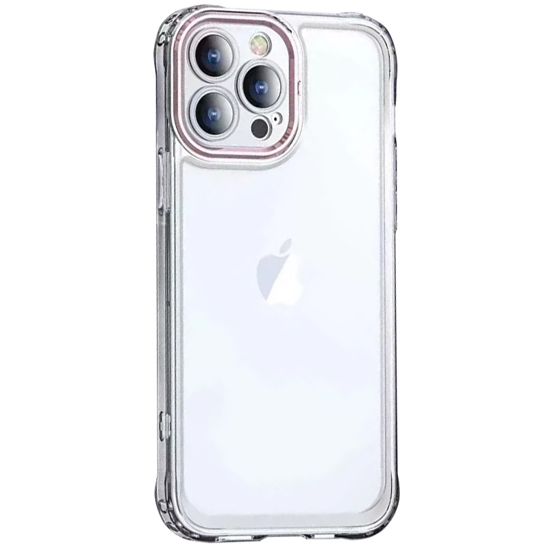 TPU+PC чохол ColorCam для Apple iPhone 12 Pro (Прозорий / рожевий)