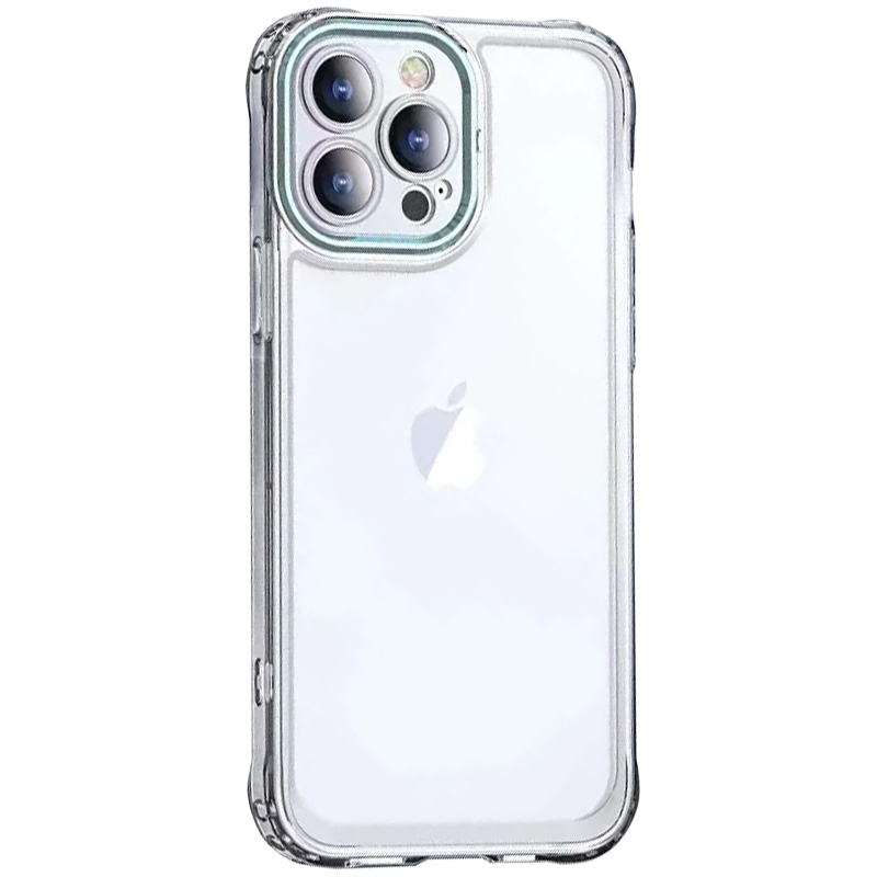 TPU+PC чохол ColorCam для Apple iPhone 12 Pro Max (Прозорий / бірюзовий)