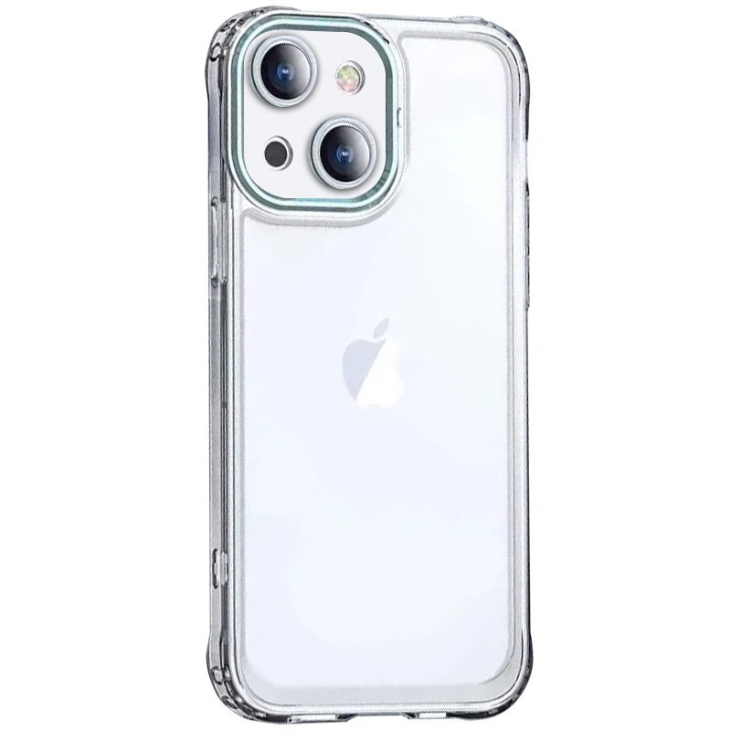 TPU+PC чохол ColorCam для Apple iPhone 14 (6.1") (Прозорий / бірюзовий)