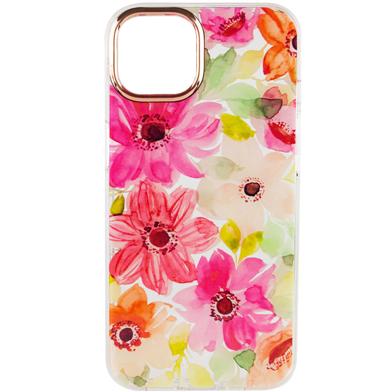 TPU+PC чехол Flowers для Apple iPhone 11 Pro (5.8") (Paint bloom)