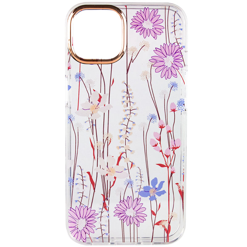 TPU+PC чехол Flowers для Apple iPhone 13 Pro (6.1") (Spring bloom)