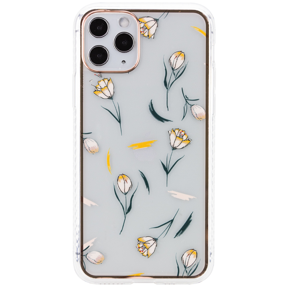 TPU+PC чохол Flowers для Apple iPhone XR (6.1") (Тюльпаны)