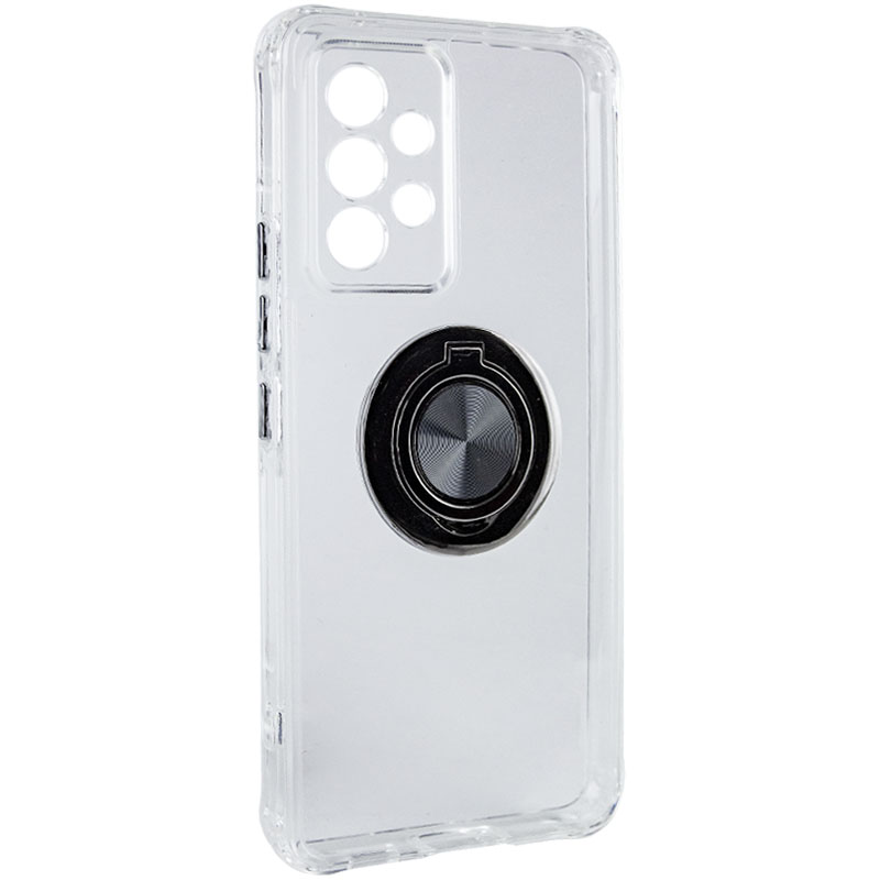 TPU+PC чохол Kickstand для Samsung Galaxy A53 5G (Чорний)