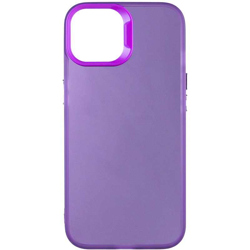 TPU+PC чехол Magic glow with protective edge для Apple iPhone 12 Pro Max (6.7") (Purple)