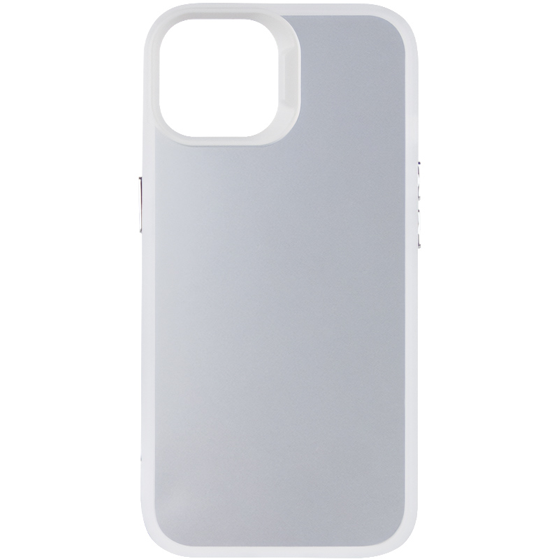 TPU+PC чехол Magic glow with protective edge для Apple iPhone 13 / 14 (6.1") (White)