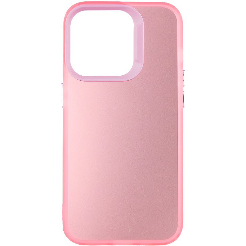 TPU+PC чехол Magic glow with protective edge для Apple iPhone 13 Pro (6.1") (Pink)