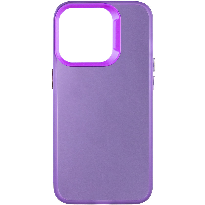 TPU+PC чехол Magic glow with protective edge для Apple iPhone 13 Pro Max (6.7") (Purple)