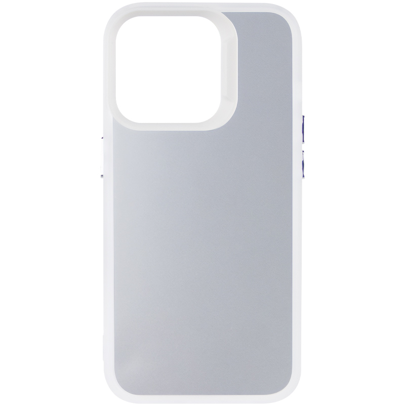 TPU+PC чехол Magic glow with protective edge для Apple iPhone 14 Pro (6.1") (White)