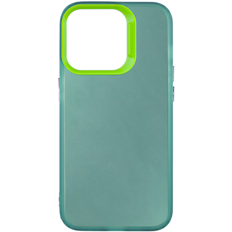 TPU+PC чехол Magic glow with protective edge для Apple iPhone 15 Pro (6.1") (Green)