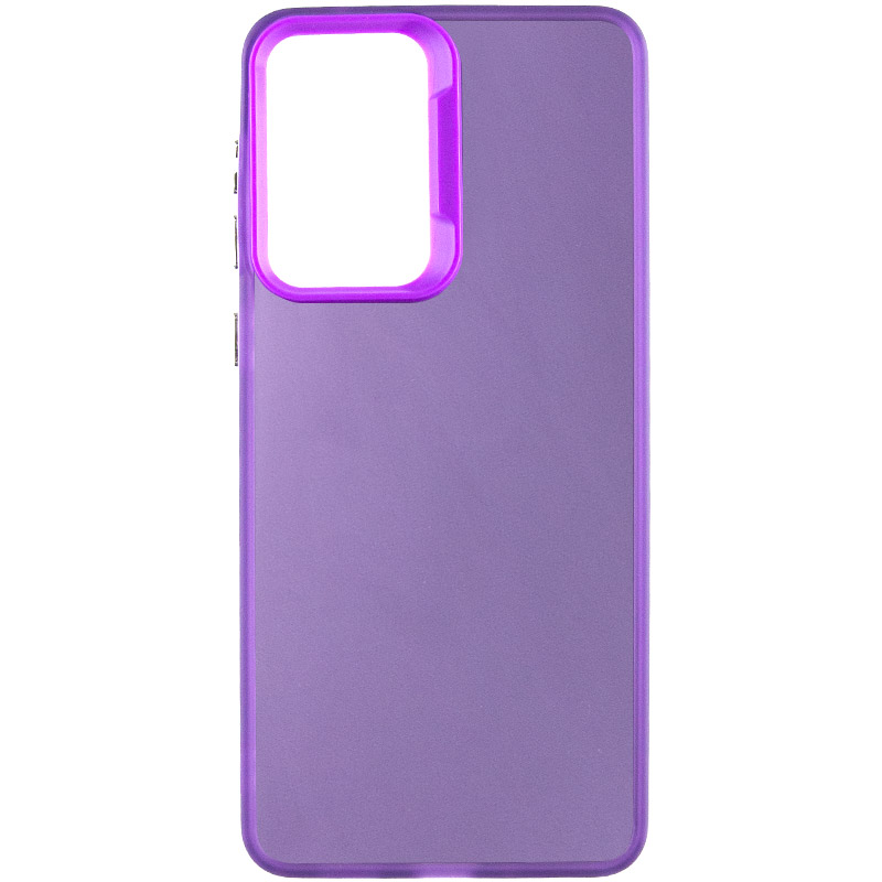 TPU+PC чехол Magic glow with protective edge для Samsung Galaxy S23 (Purple)