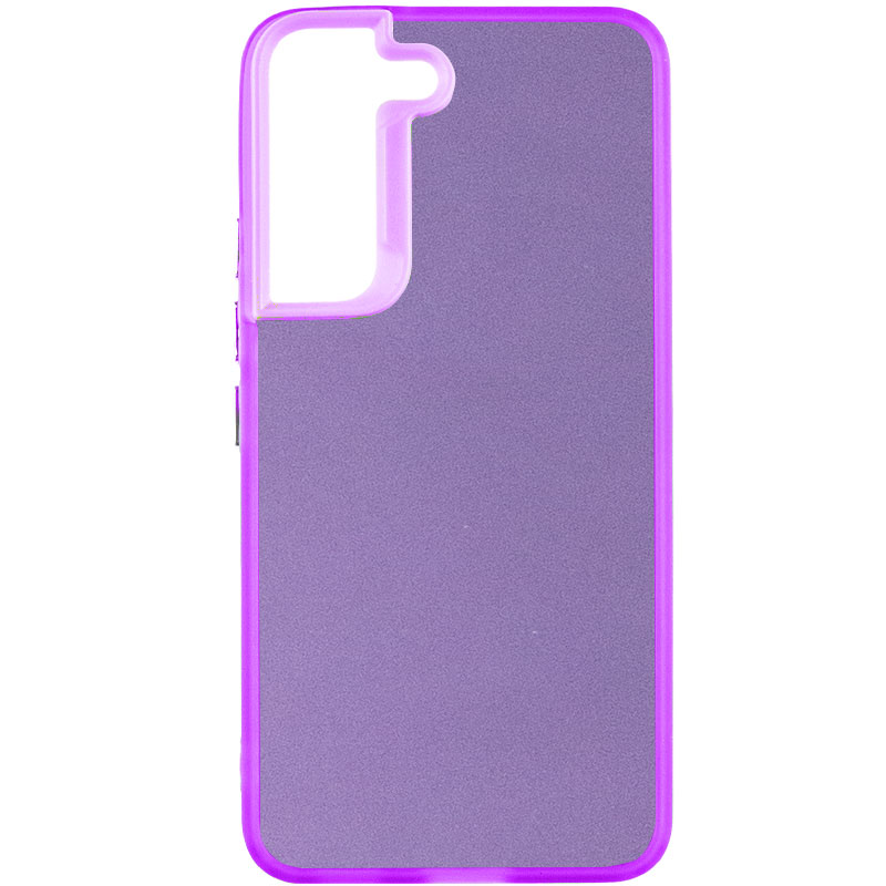 TPU+PC чохол Magic glow with protective edge для Samsung Galaxy S21 FE (Purple)