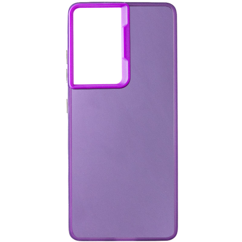TPU+PC чехол Magic glow with protective edge для Samsung Galaxy S21 Ultra (Purple)