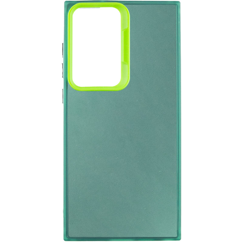 TPU+PC чехол Magic glow with protective edge для Samsung Galaxy S23 Ultra (Green)