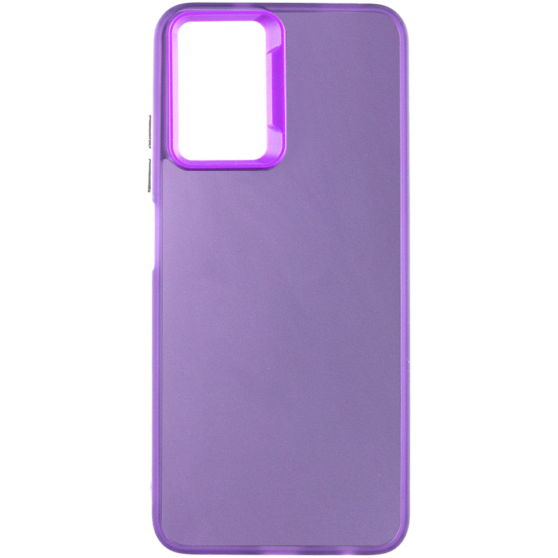 TPU+PC чехол Magic glow with protective edge для Xiaomi Redmi Note 10s (Purple)