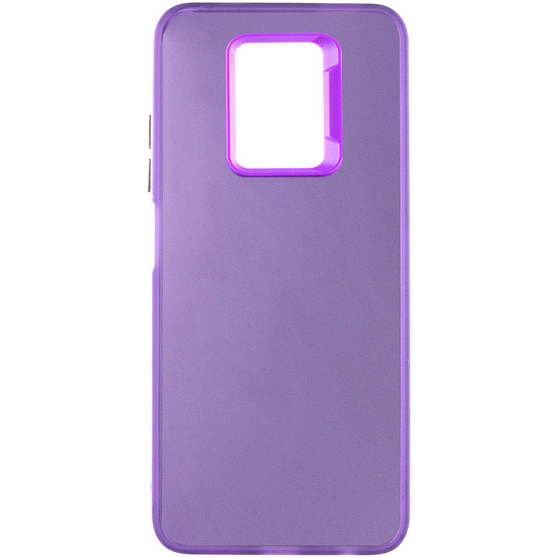 TPU+PC чехол Magic glow with protective edge для Xiaomi Redmi Note 9 Pro (Purple)