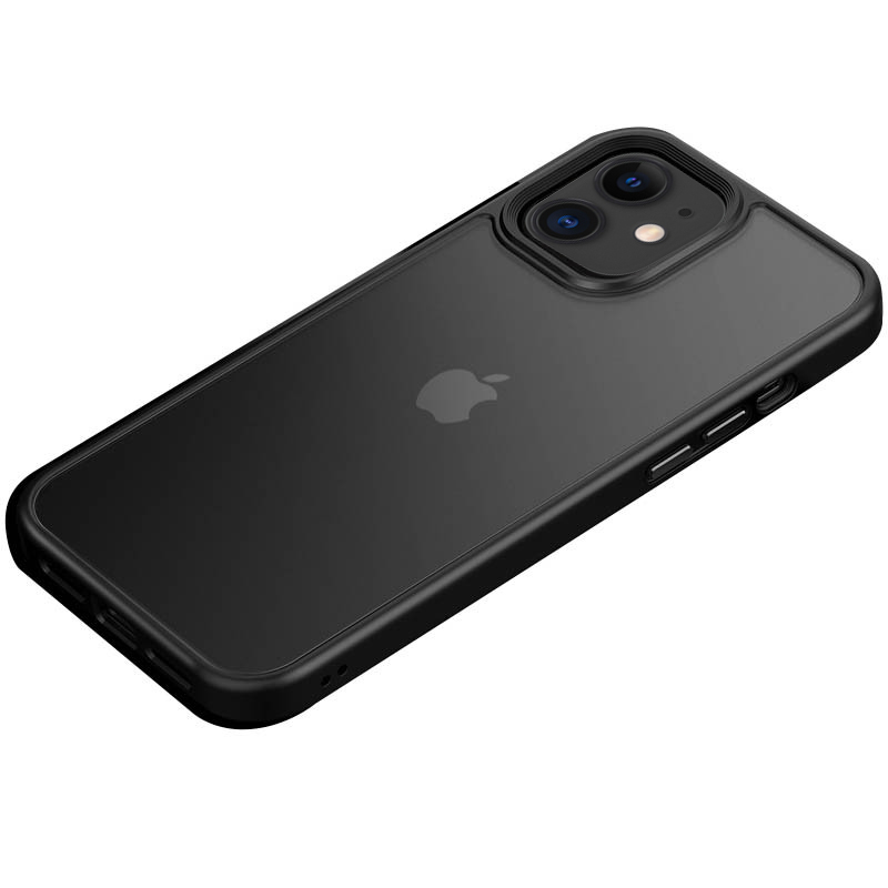 TPU+PC чохол Metal Buttons для Apple iPhone 11 (6.1") (Чорний)