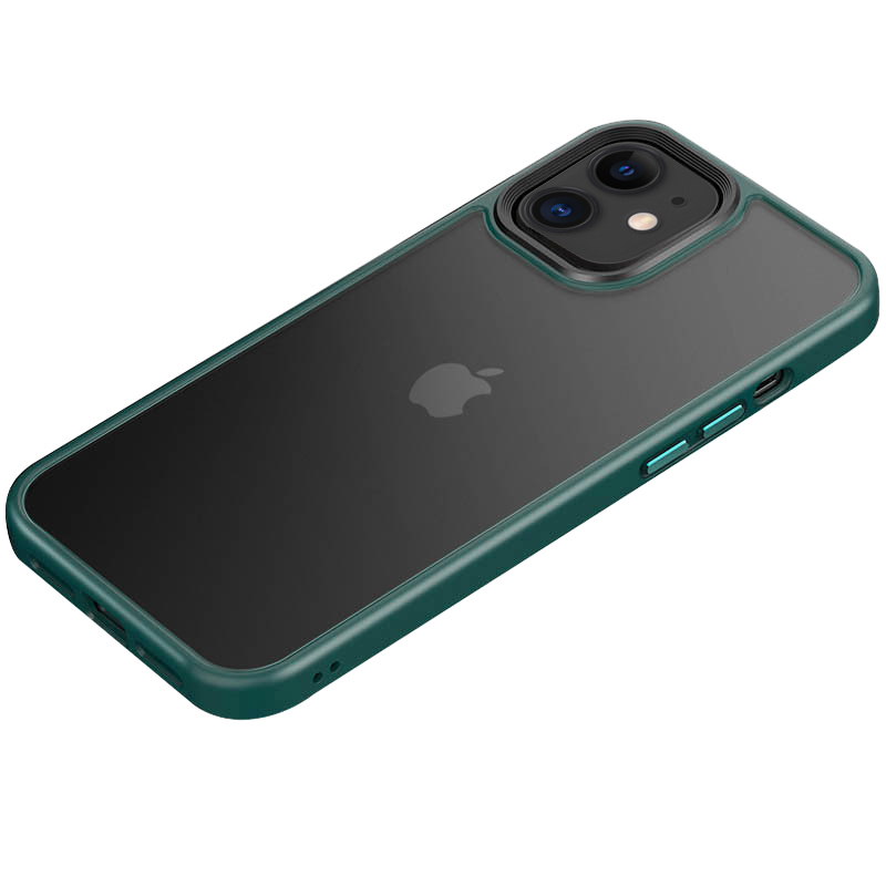 TPU+PC чехол Metal Buttons для Apple iPhone 11 (6.1") (Зеленый)